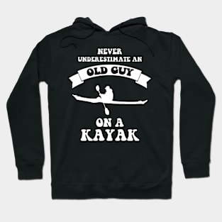 Kayaking Never Underestimate Old Guy On Kayak Men_s by Spreadshirt Kayak Hoodie